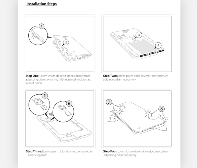 do awesome line art, instruction manual for your products