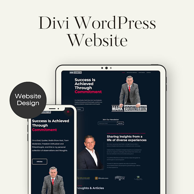 design a modern wordpress elementor website or landing page