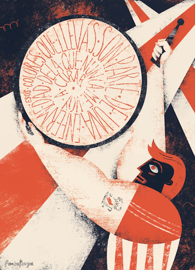 do a conceptual and editorial illustration for book, poster