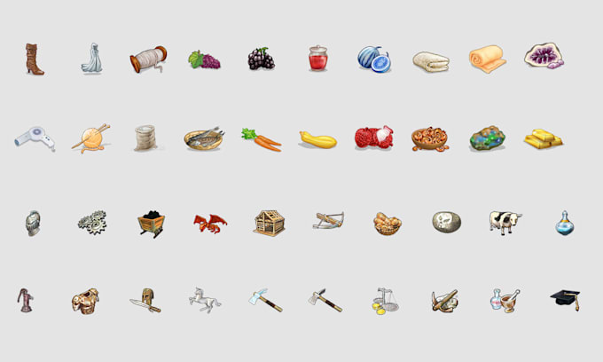 create unique icons, props, objects etc for your games