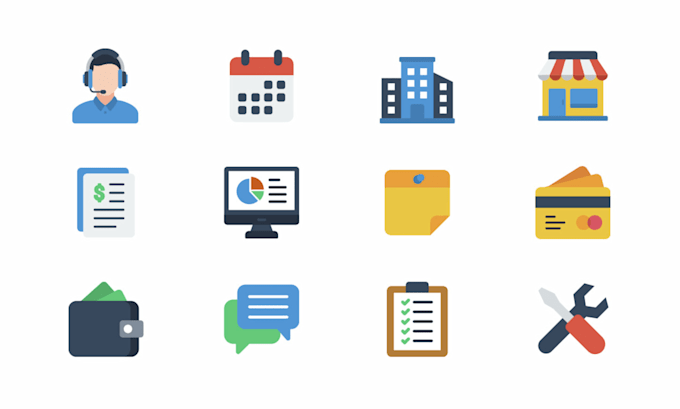 design unique, vector, custom, flat icon within 24 hours