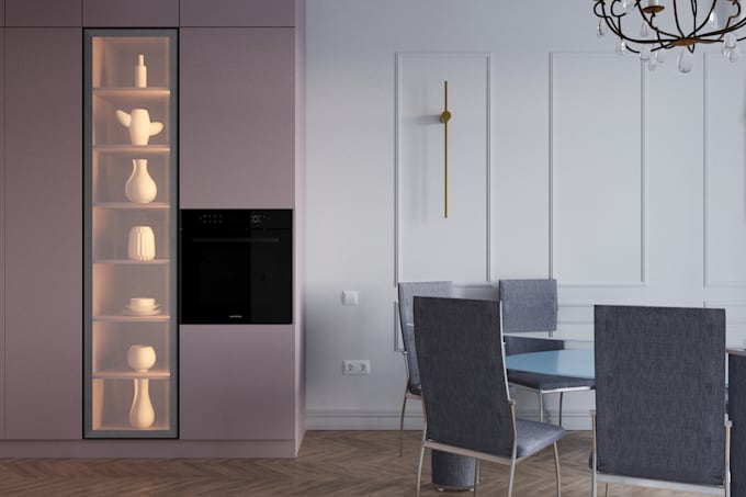 do interior 3d visualization and virtual 3d tour of room