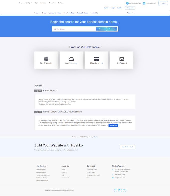 convert your custom HTML and wordpress design into whmcs theme