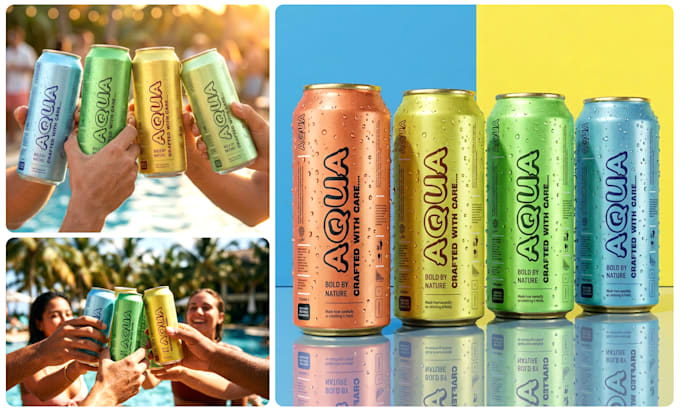 do amazing product packaging box or label design