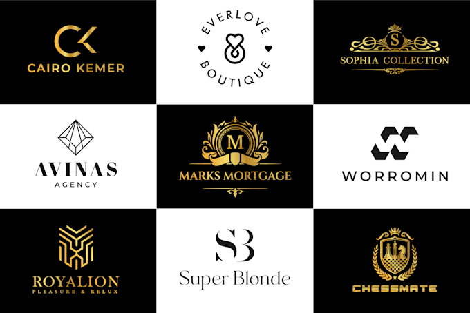do modern luxury logo design for business