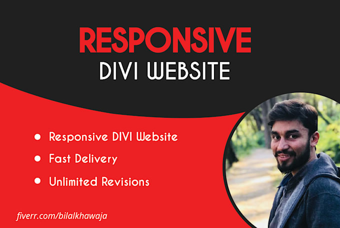 design a professional website or landing page in divi theme