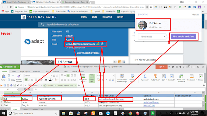 do perfect web research, data mining, linkedin, data entry