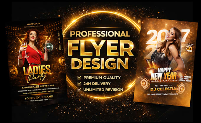 design professional business flyer and poster