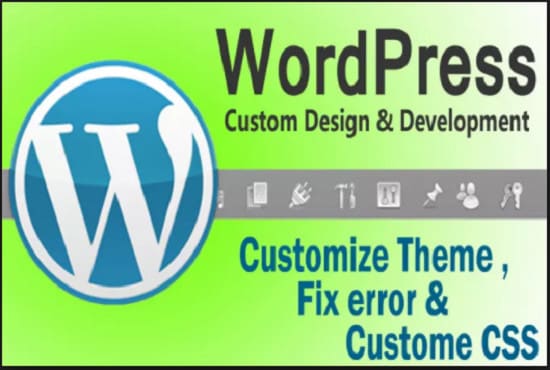 fix, develop and customize wordpress website