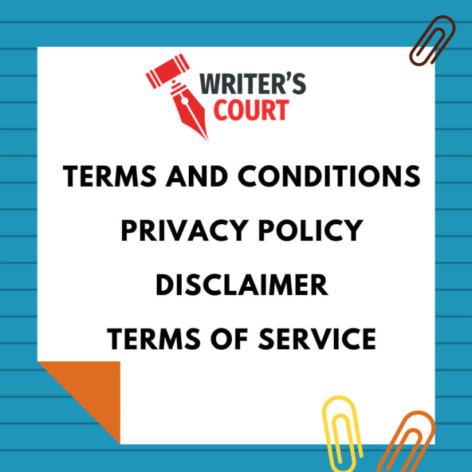 Write legal terms and conditions and privacy policy for web by Rabiam