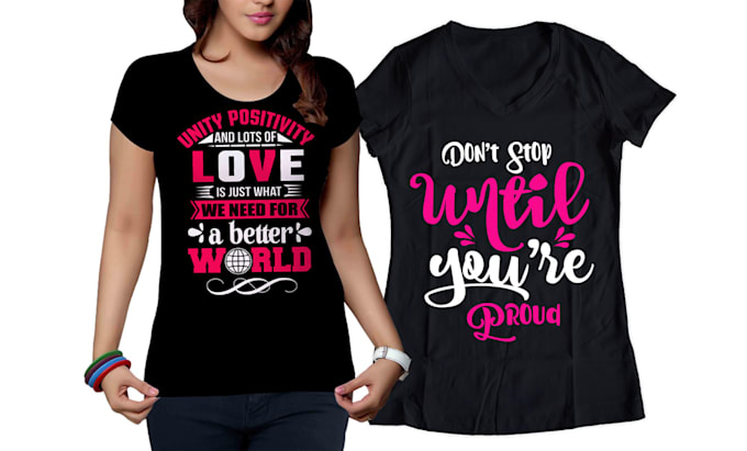 make creative typography and custom t shirt design
