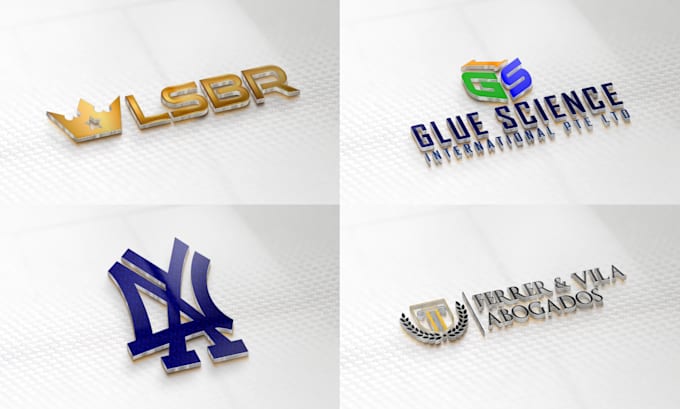 design luxurious 3d or 2d logo