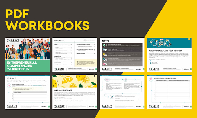 design amazing PDF workbooks