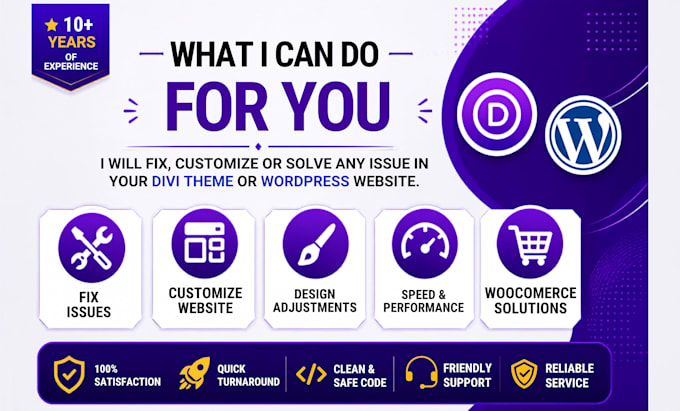 fix wordpress and divi theme, elementor issue, bug, or website error