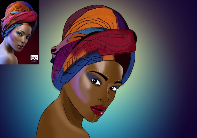 create a cartoon illustration of your face in my art style