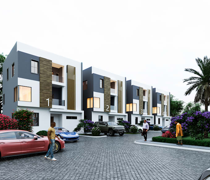 do architecture 3d rendering interior exterior design