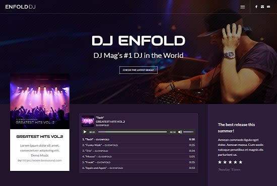 create podcast, audio, music downloading website
