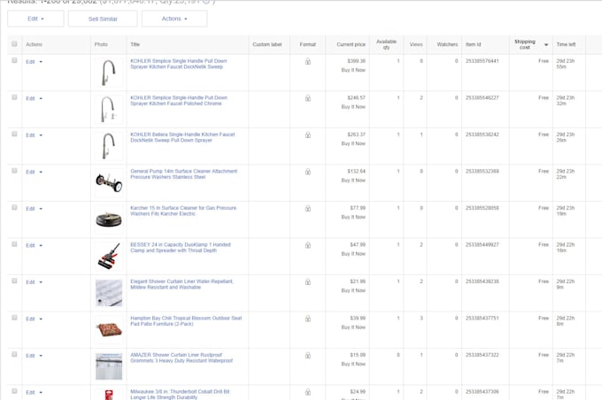 do ebay amazon shopfy import product listing upload