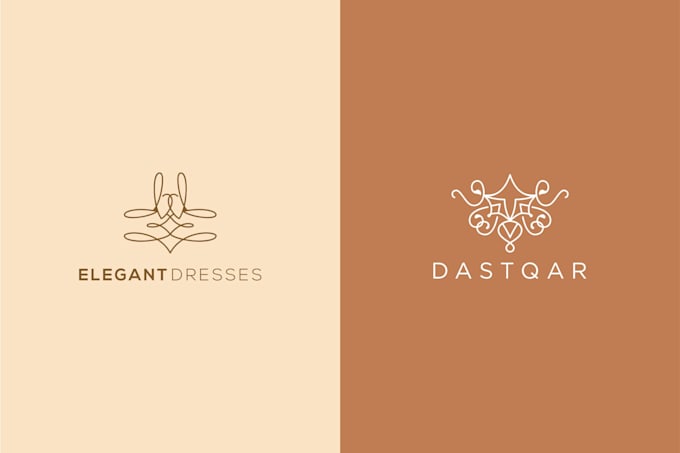 design boho hand drawn botanical feminine logo