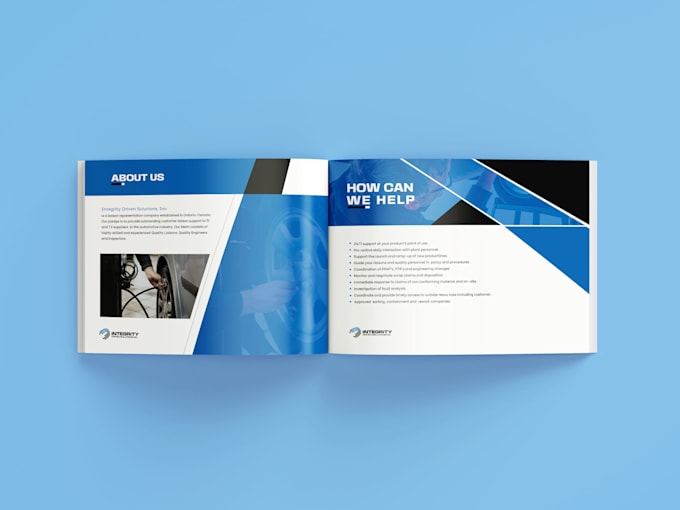 design premium corporate brochure or profile for your company or business