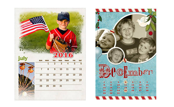 create a professional designable 2016 calender