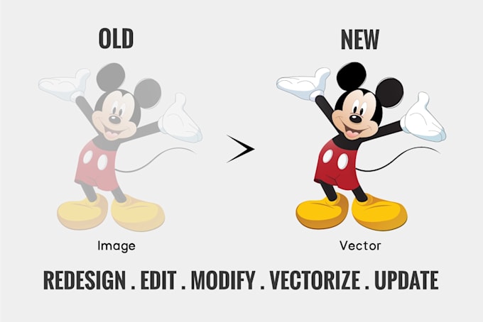 professional vector redesign, update, edit your artwork