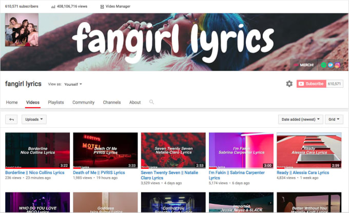 Promote Your Song With A Lyric Video On My Youtube Channel By Ils515