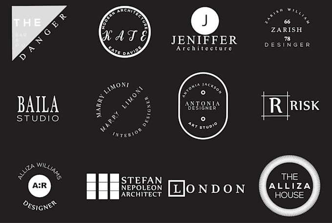 design flat minimalist logo