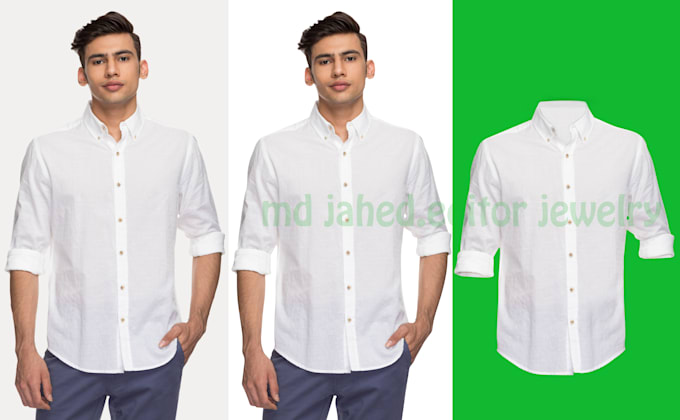 do ghost mannequin cloth, background remove