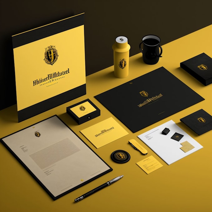 design professional modern logo business card and letterhead