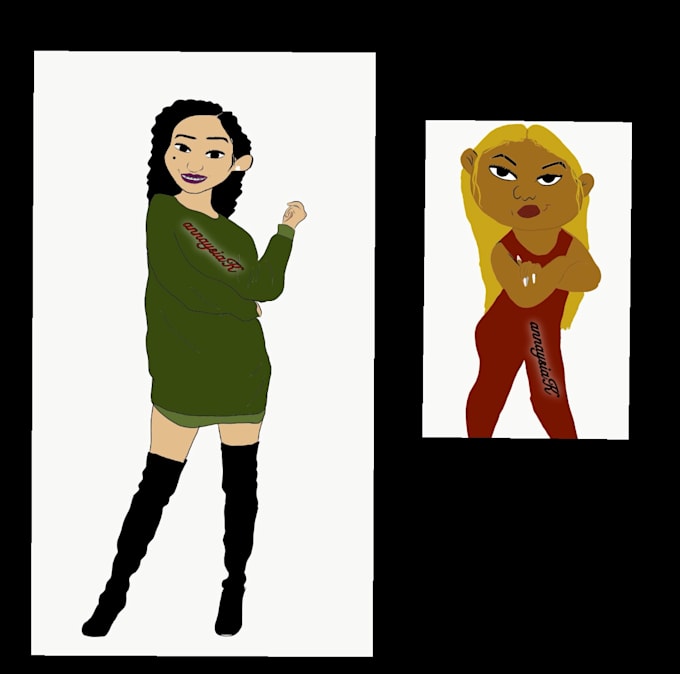 draw unique and realistic cartoons