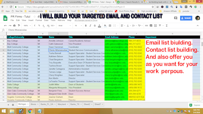 do lead generation to build your prospect email contact list