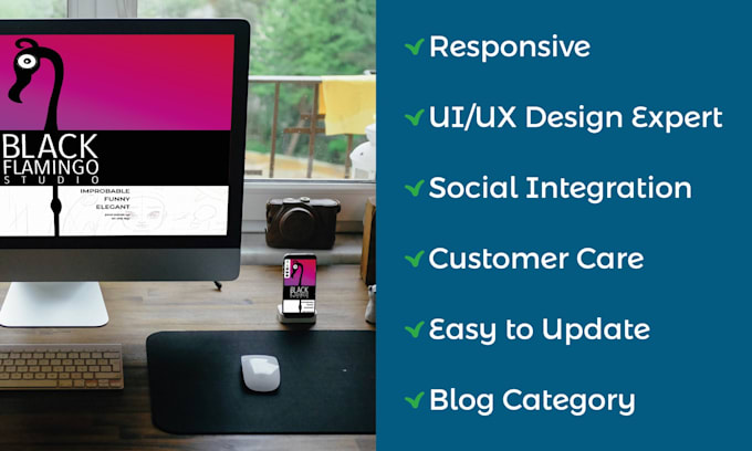 web site wordpress responsive with elementor