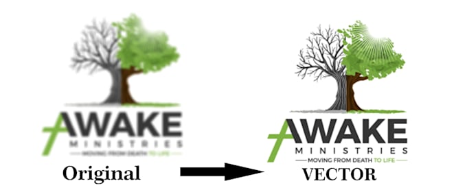 convert logo to vector and trace vector , vector graphics
