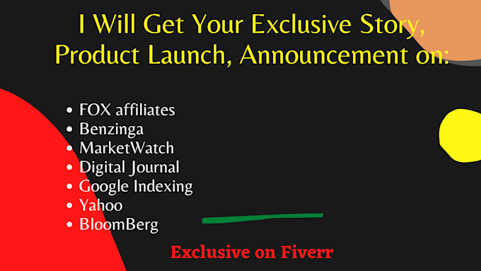 write press release and do press release distribution