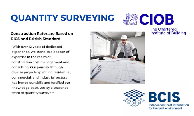 prepare detailed cost estimates and boqs for UK projects