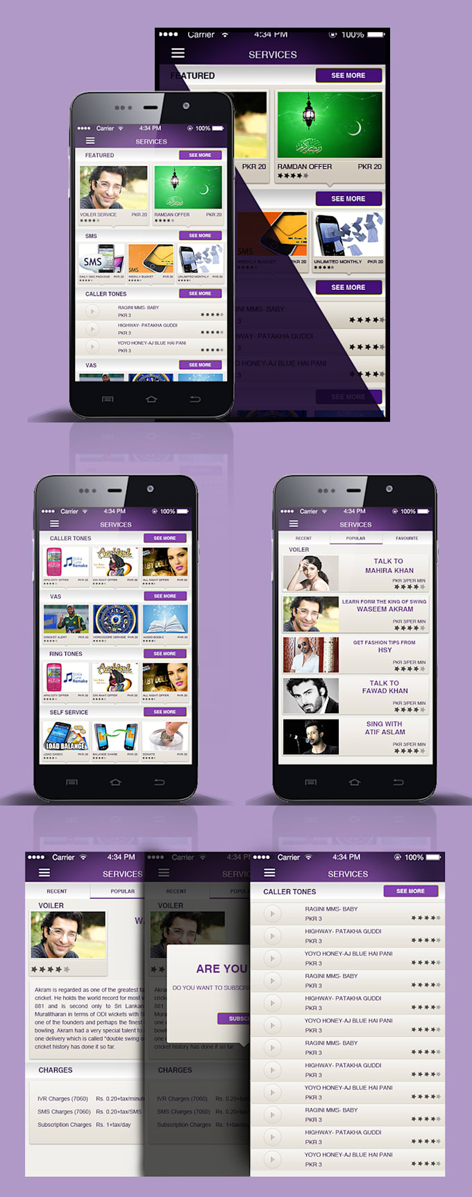 design mobile app UI for android,ios platform