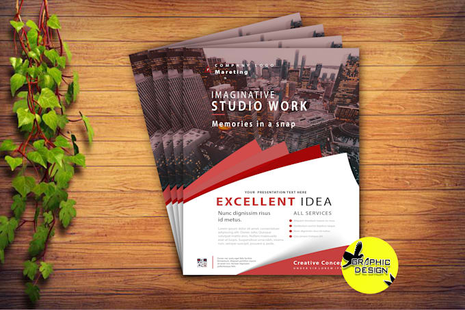 design amazing flyer, brochure, webinar and more
