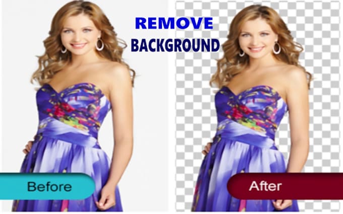 photo editing background removal, with transparent or white