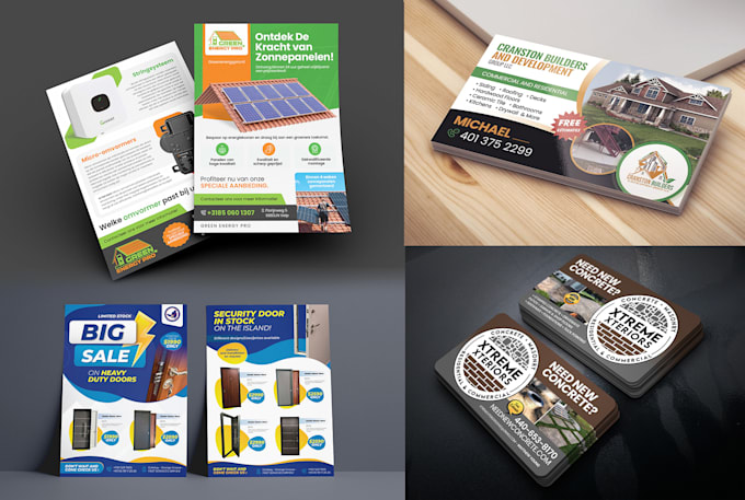 recreate your ai design to a high quality, print ready pdf, flyer postcard etc