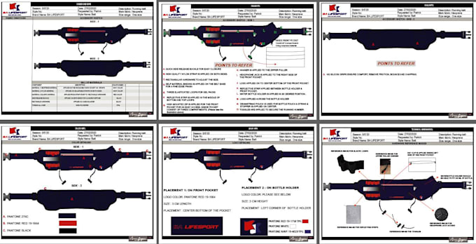 do detailed handbag and accessory design tech packs