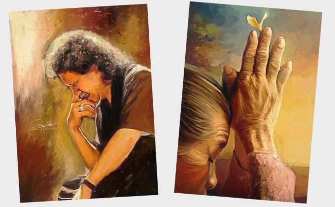 Draw Digital Oil Painting Based On Your Photo By Dedicahmad