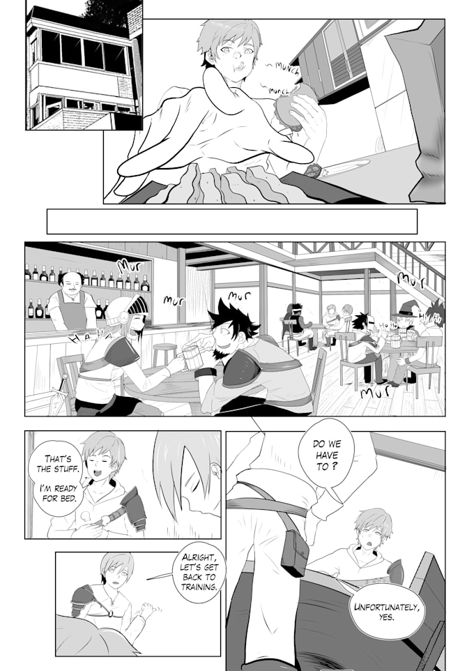make manga page for you