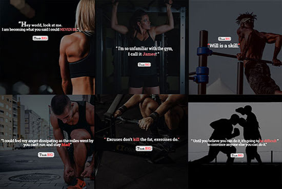 design 50 high quality fitness or health quotes