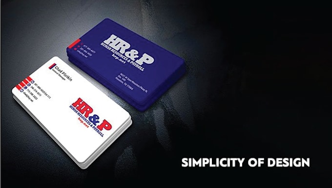 design business card with three concepts