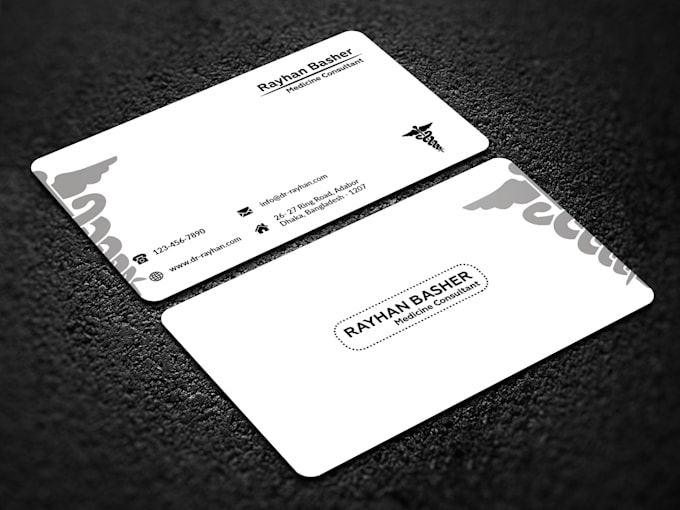 make your double sided minimalist business card