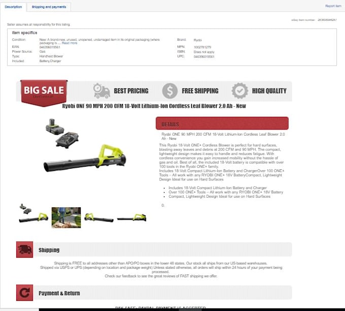 do ebay listing for your ebay store