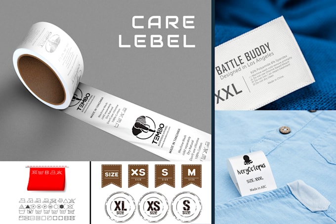 design custom clothing labels, hang tags and care labels
