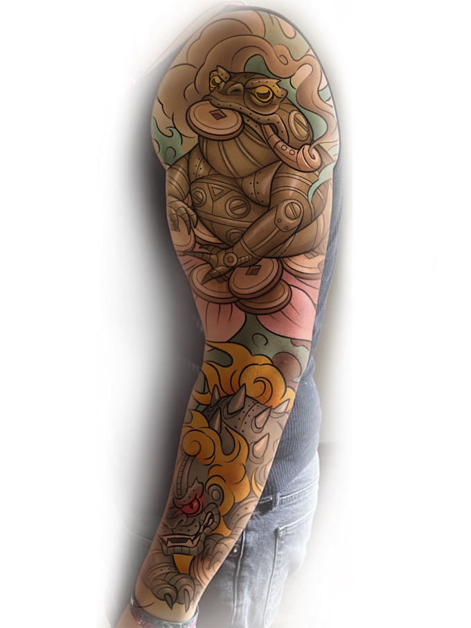 create a detailed custom tattoo
