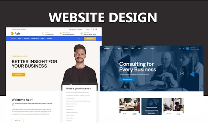 design or redesign a professional wordpress business website